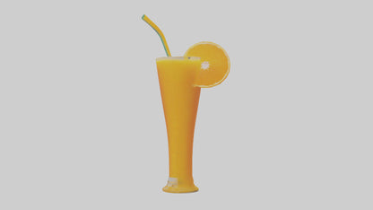 Orange juice model 3D model