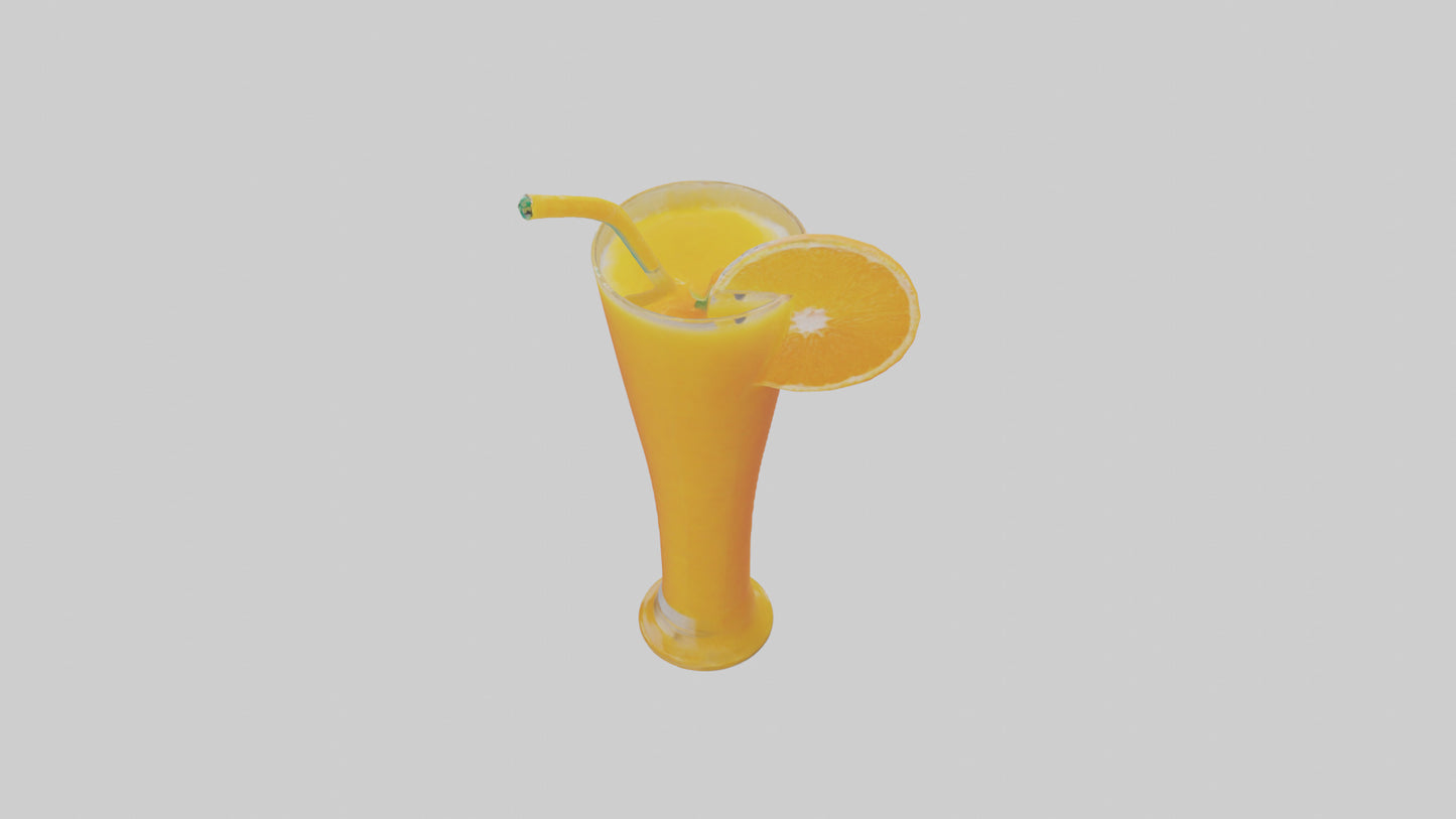 Orange juice model 3D model
