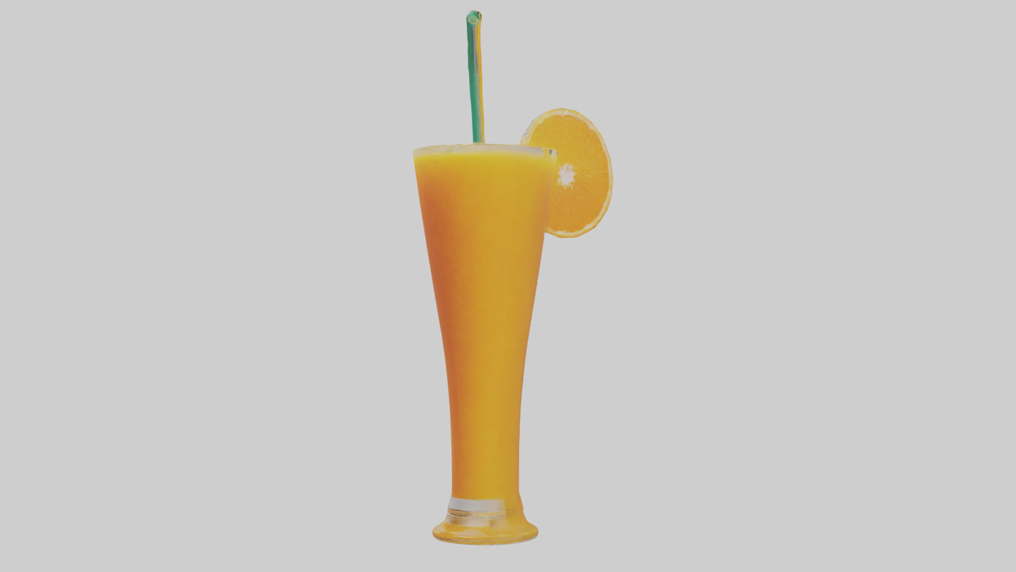 Orange juice model 3D model