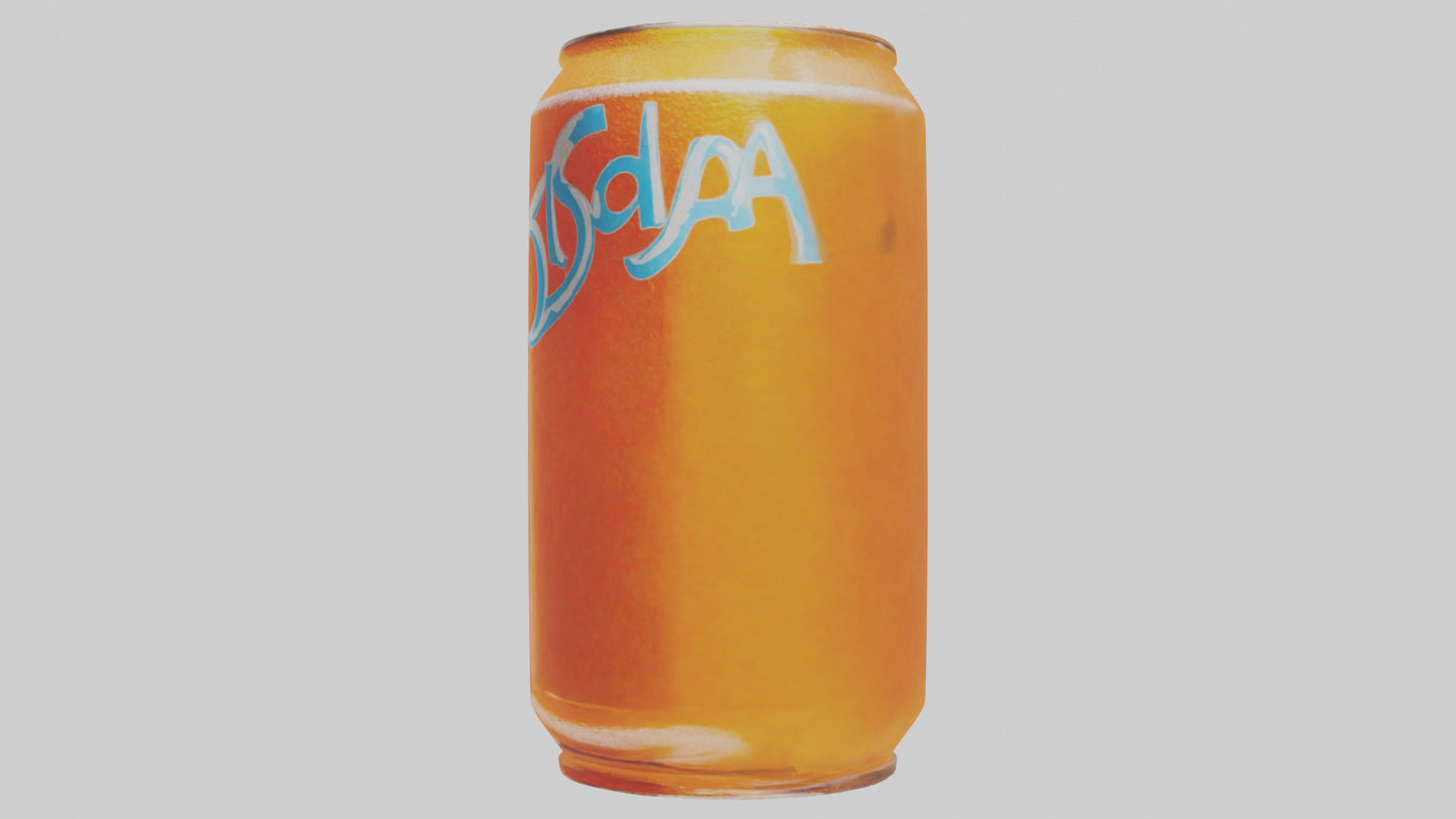 Orange soda model 3D model