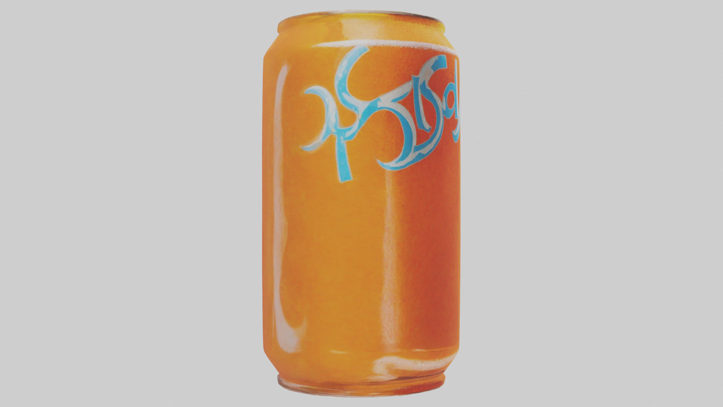 Orange soda model 3D model