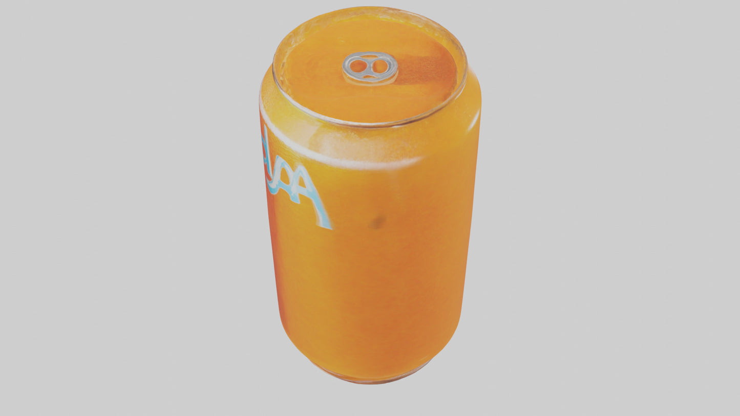 Orange soda model 3D model