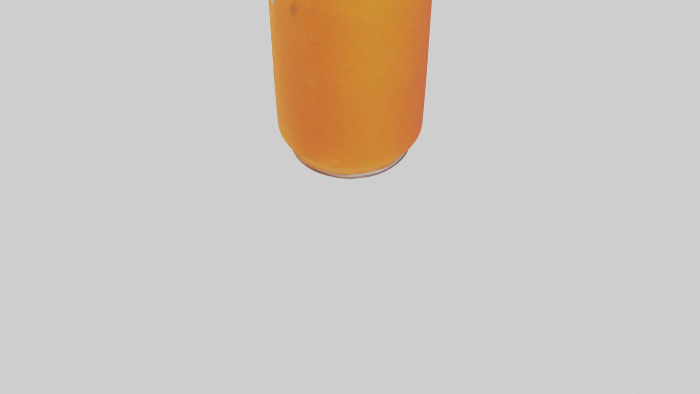Orange soda model 3D model
