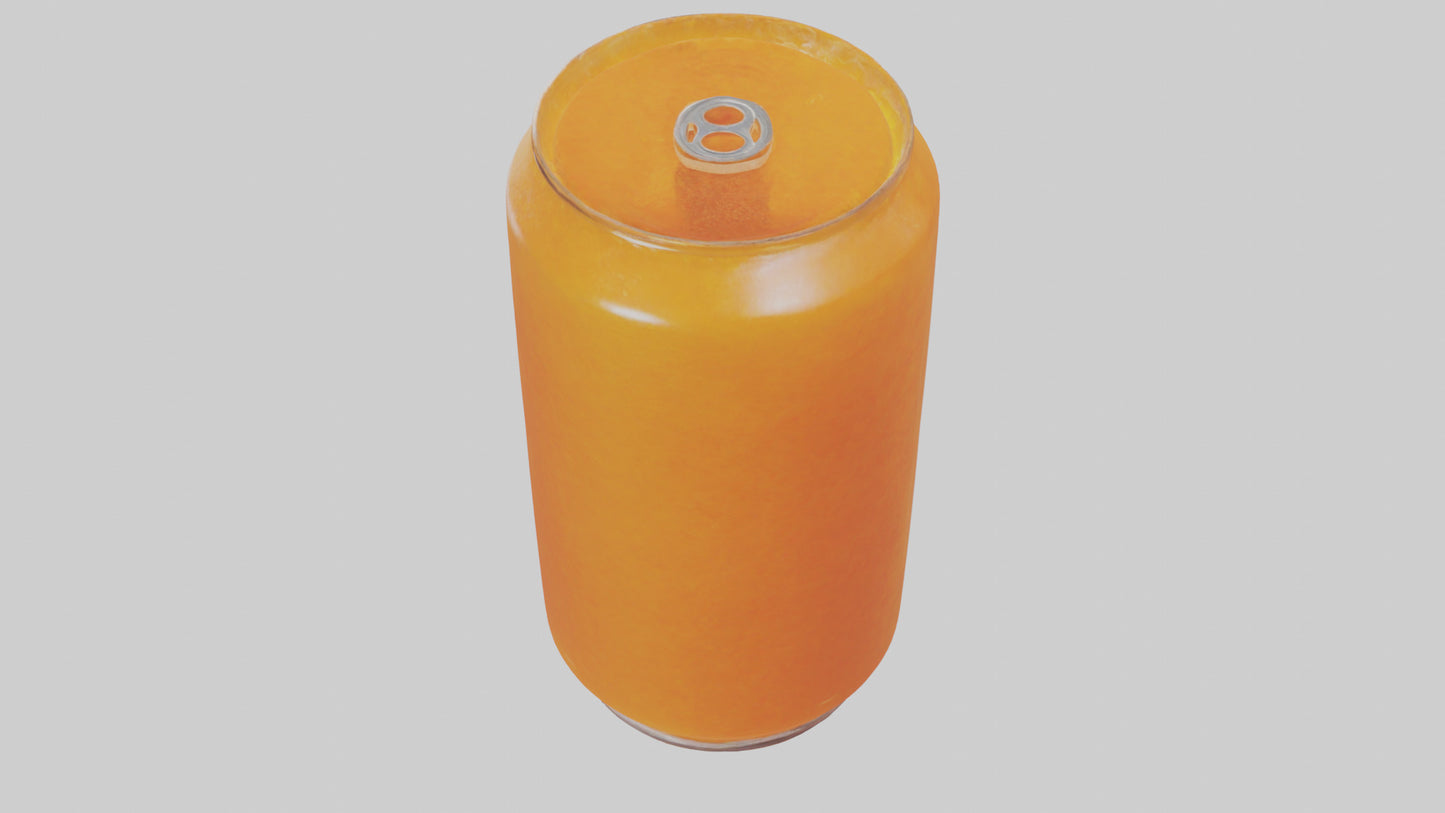 Orange soda model 3D model
