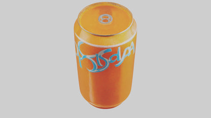 Orange soda model 3D model