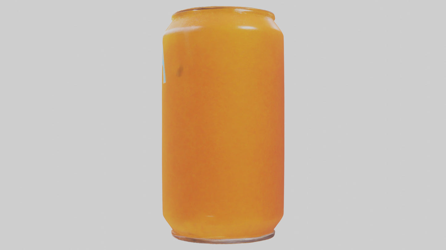 Orange soda model 3D model