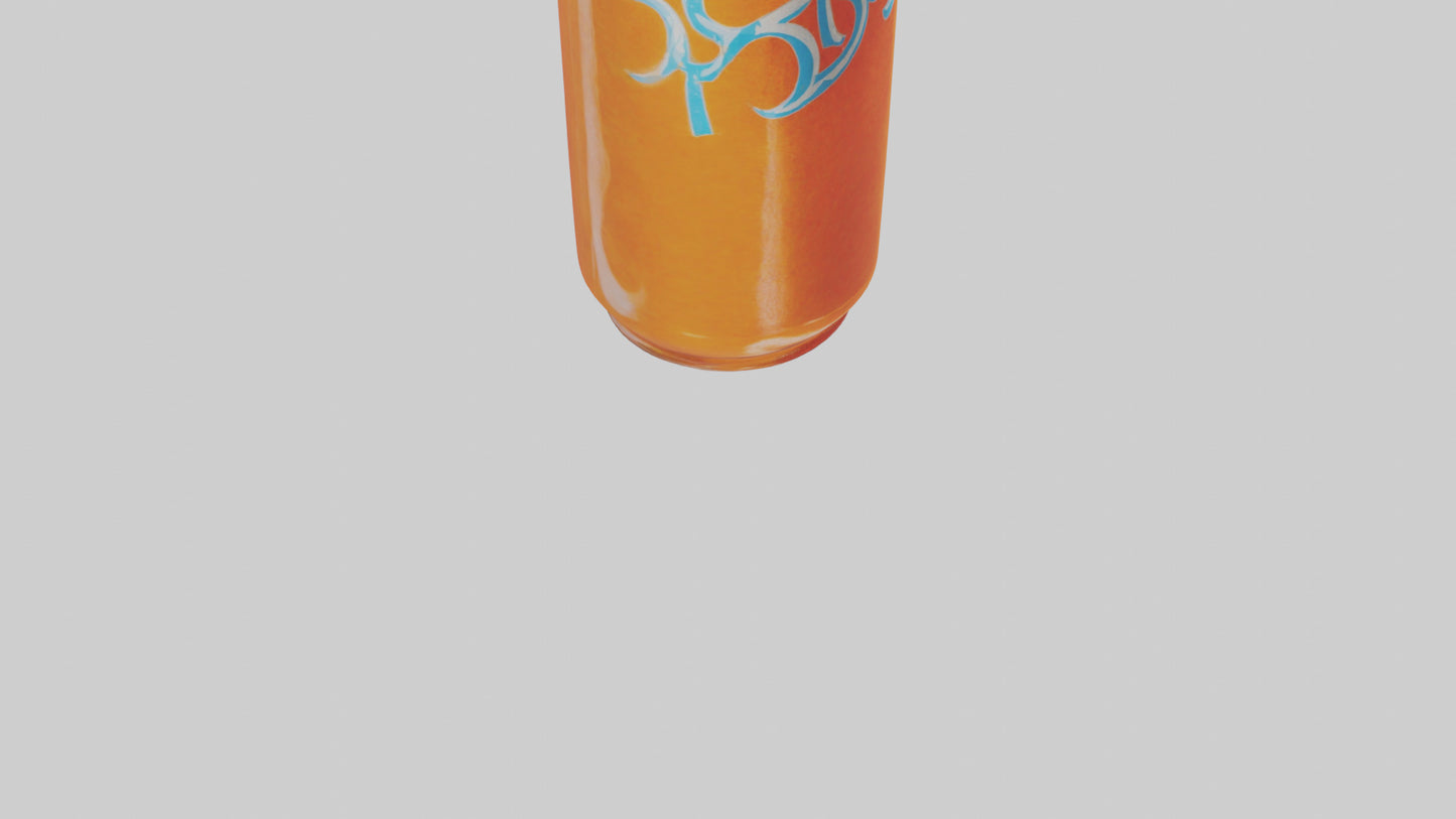 Orange soda model 3D model