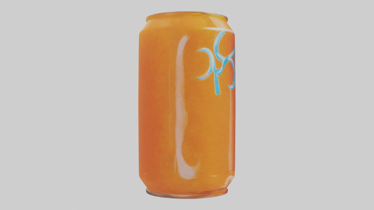 Orange soda model 3D model
