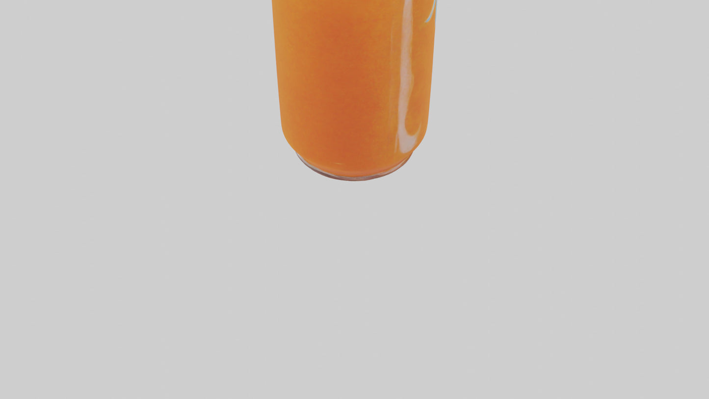 Orange soda model 3D model