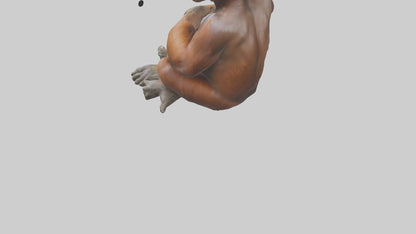 Orangutan sitting model 3D model