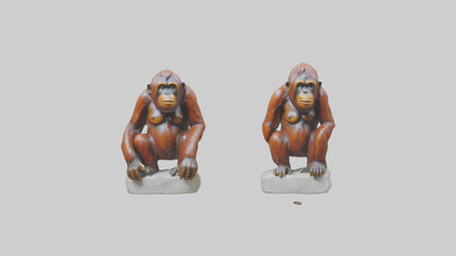 Orangutan statue model 3D model