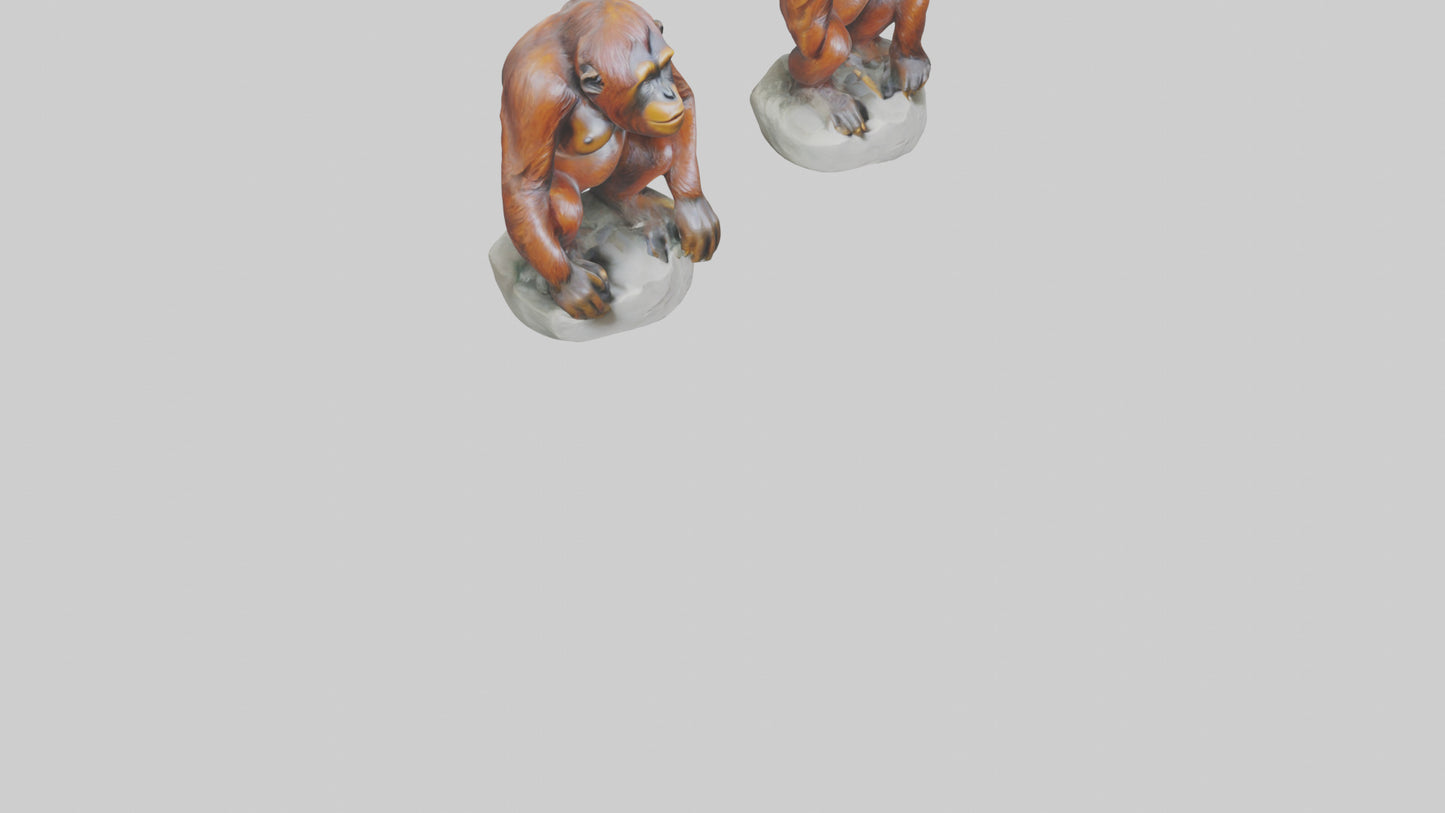 Orangutan statue model 3D model
