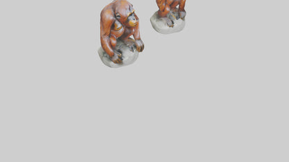 Orangutan statue model 3D model