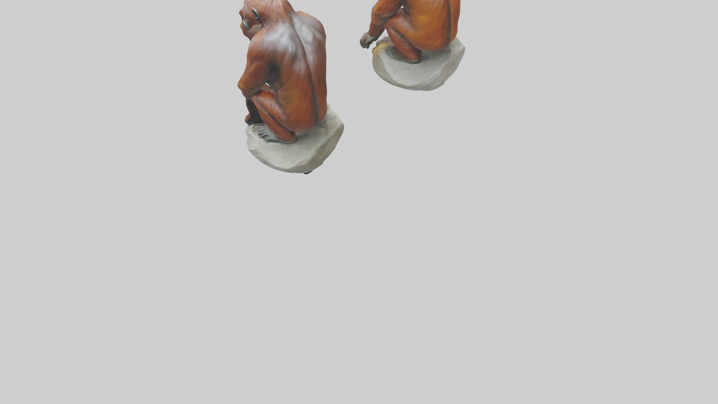 Orangutan statue model 3D model