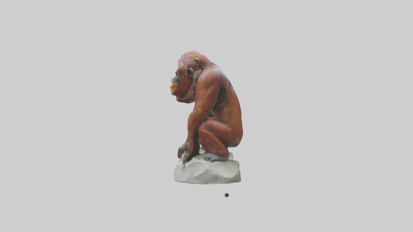 Orangutan statue model 3D model