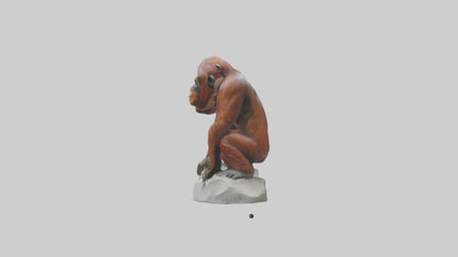 Orangutan statue model 3D model