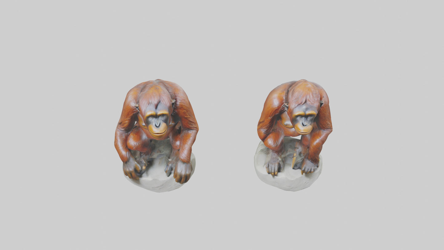 Orangutan statue model 3D model
