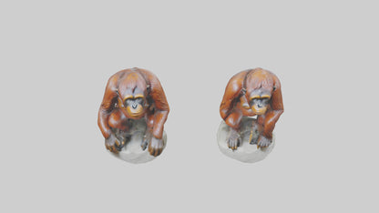 Orangutan statue model 3D model