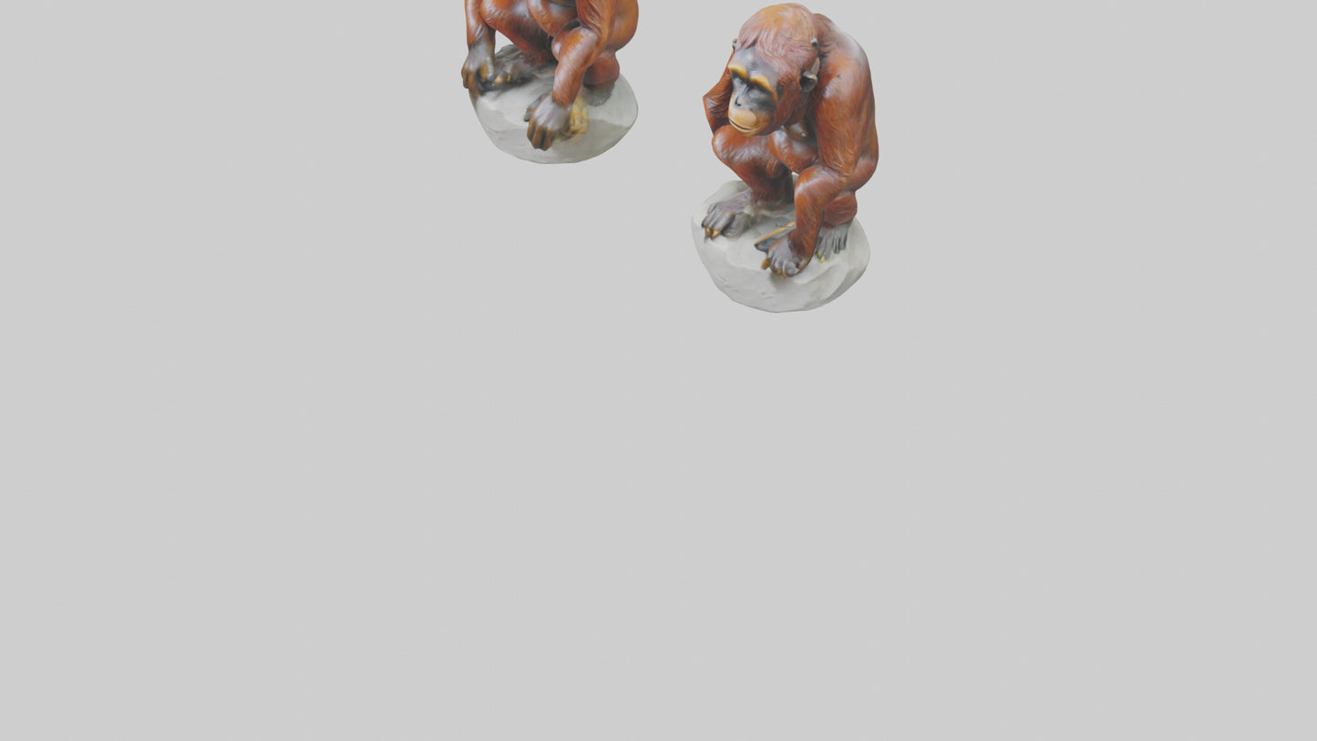 Orangutan statue model 3D model