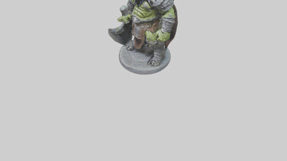 Orc King statue model VR / AR / low-poly