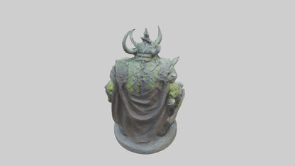 Orc King statue model VR / AR / low-poly