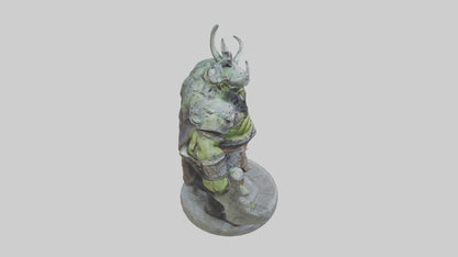 Orc King statue model VR / AR / low-poly