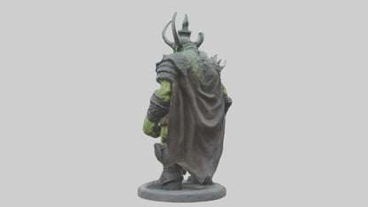 Orc King statue model VR / AR / low-poly