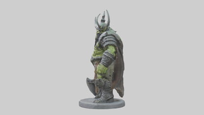 Orc King statue model VR / AR / low-poly