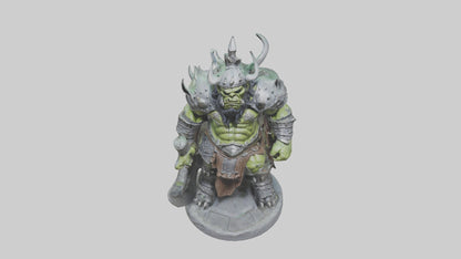 Orc King statue model VR / AR / low-poly