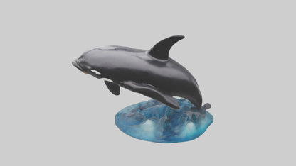 Orca Whale statue model 3D model