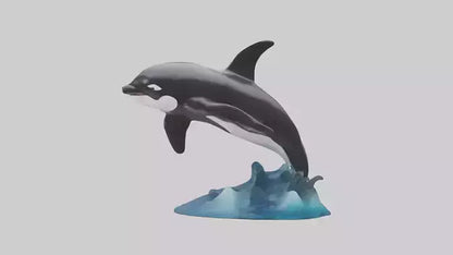Orca Whale statue model 3D model