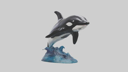Orca Whale statue model 3D model