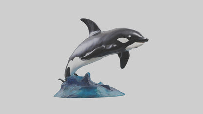 Orca Whale statue model 3D model