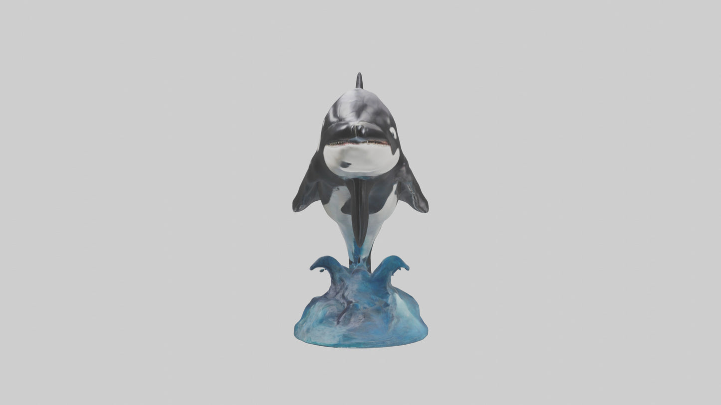 Orca Whale statue model 3D model