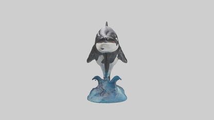 Orca Whale statue model 3D model