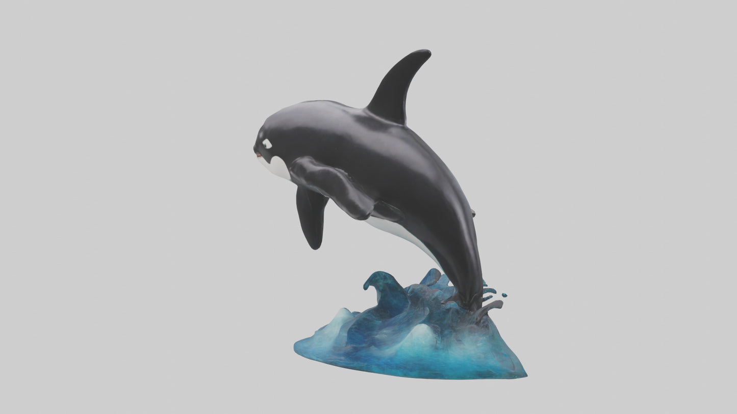 Orca Whale statue model 3D model