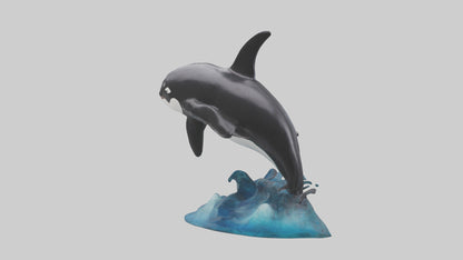 Orca Whale statue model 3D model