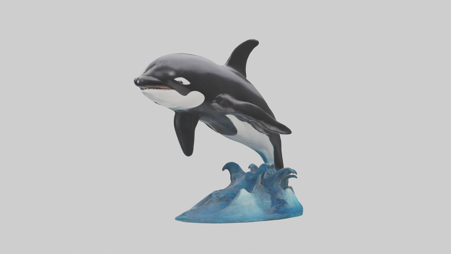 Orca Whale statue model 3D model