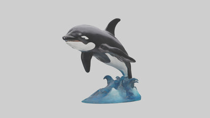 Orca Whale statue model 3D model