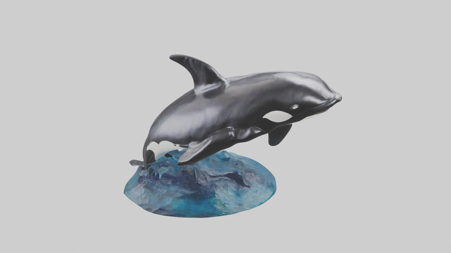 Orca Whale statue model 3D model