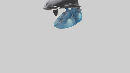 Orca Whale statue model 3D model