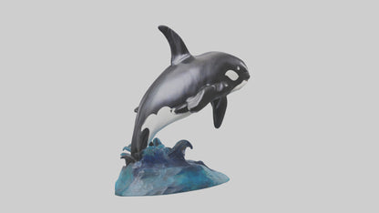Orca Whale statue model 3D model