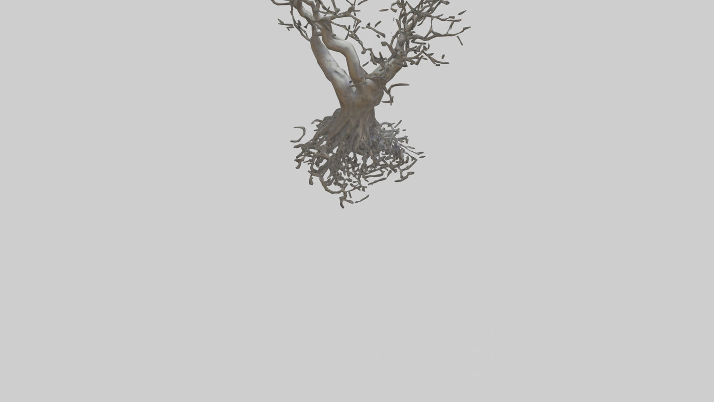 Organic Branches Statue model 3D model