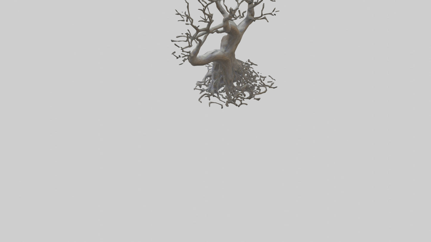 Organic Branches Statue model 3D model