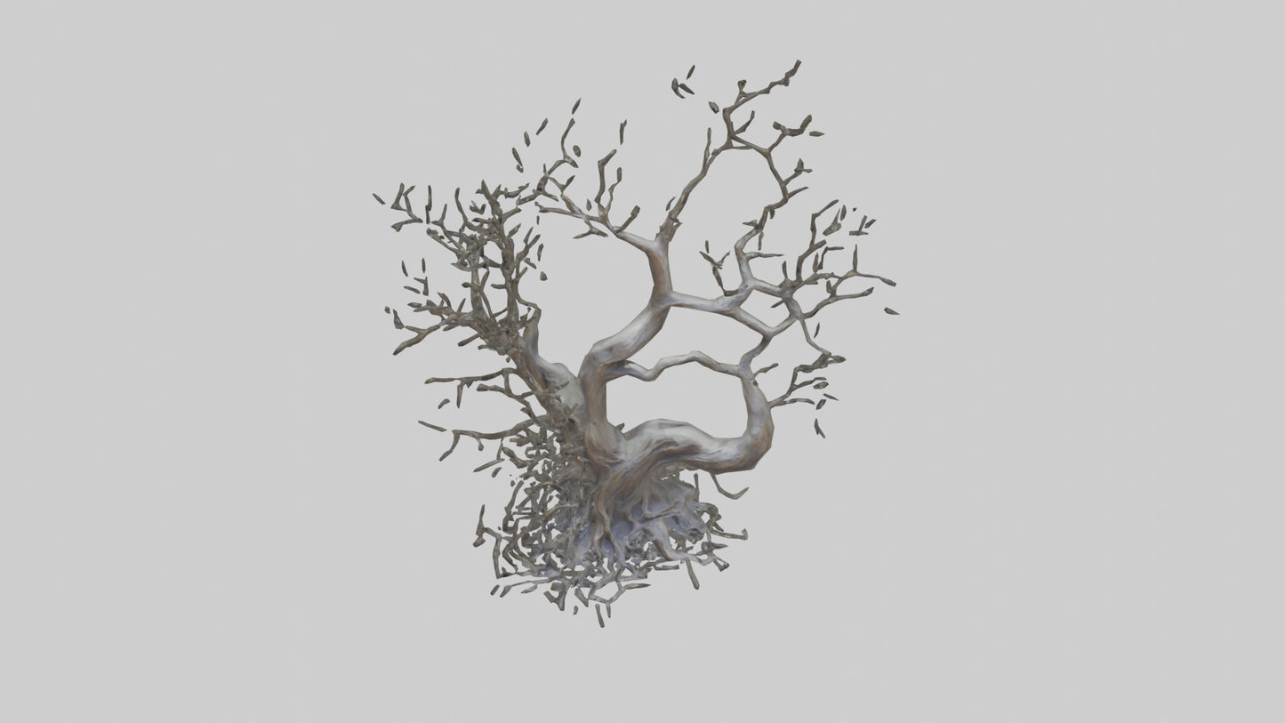 Organic Branches Statue model 3D model