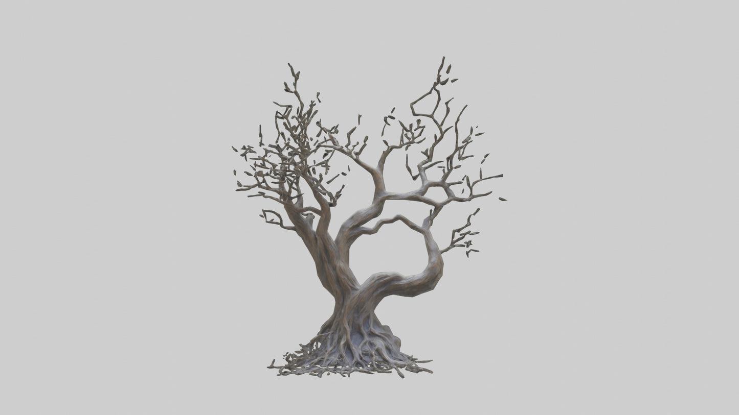 Organic Branches Statue model 3D model