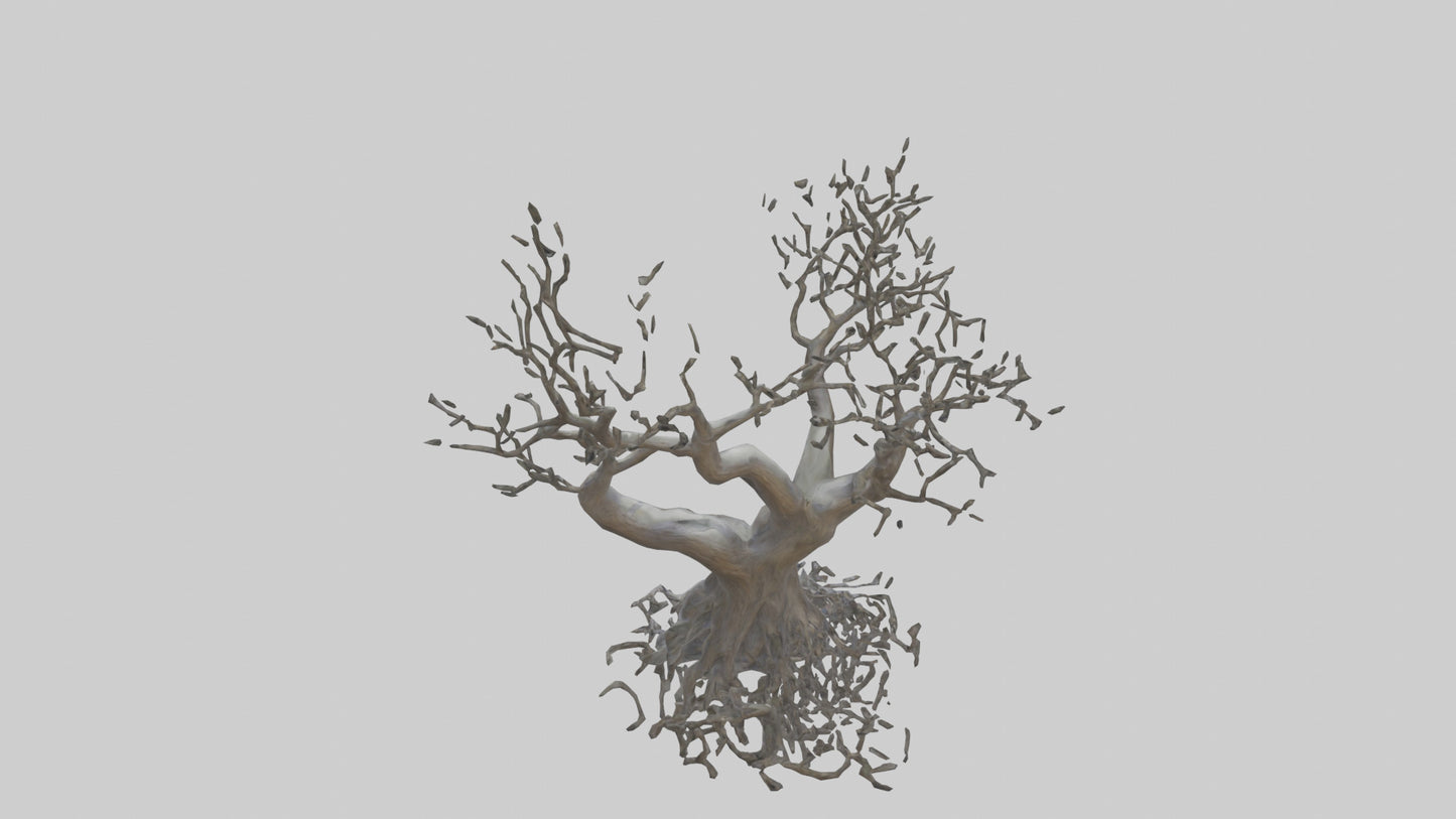 Organic Branches Statue model 3D model