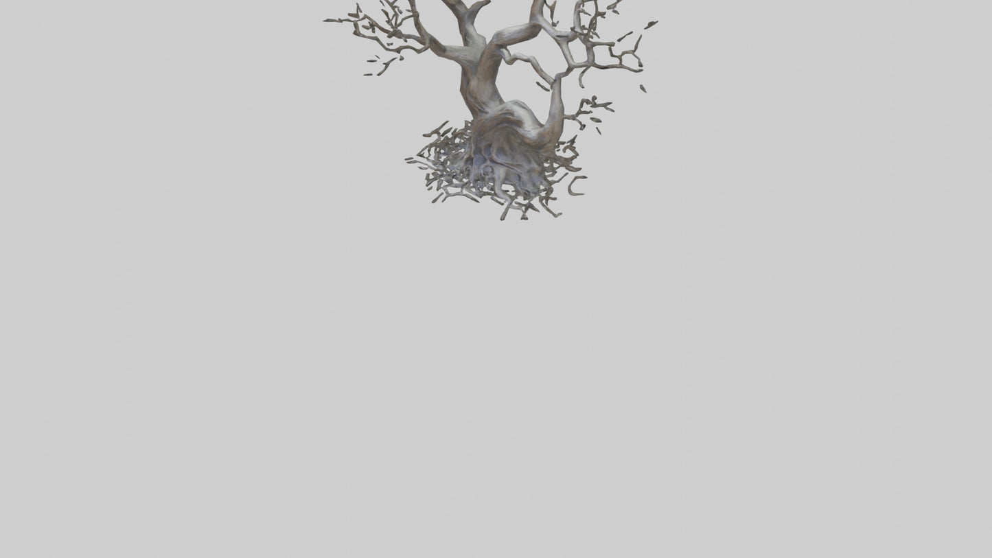 Organic Branches Statue model 3D model