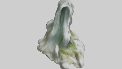 Organic Cascade statue model 3D model
