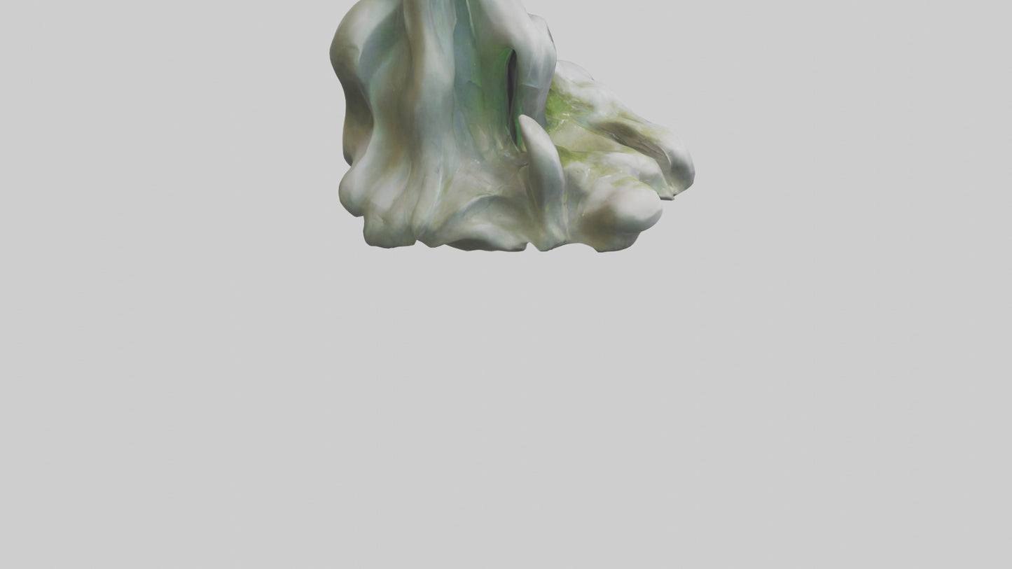 Organic Cascade statue model 3D model